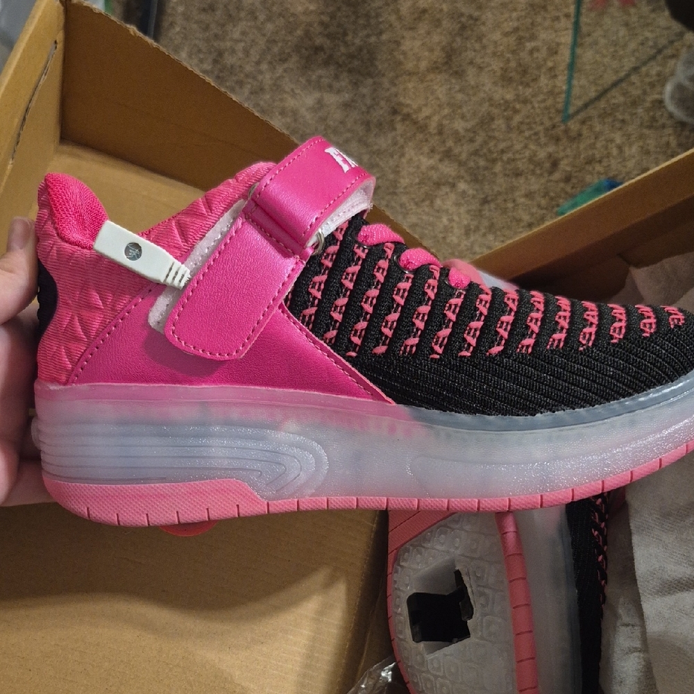 Bright Pink Light Up Heeleys